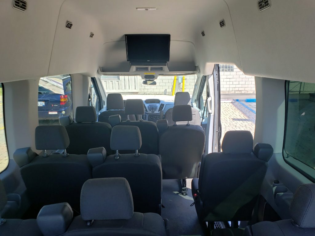 ford transit 15 passenger van seating