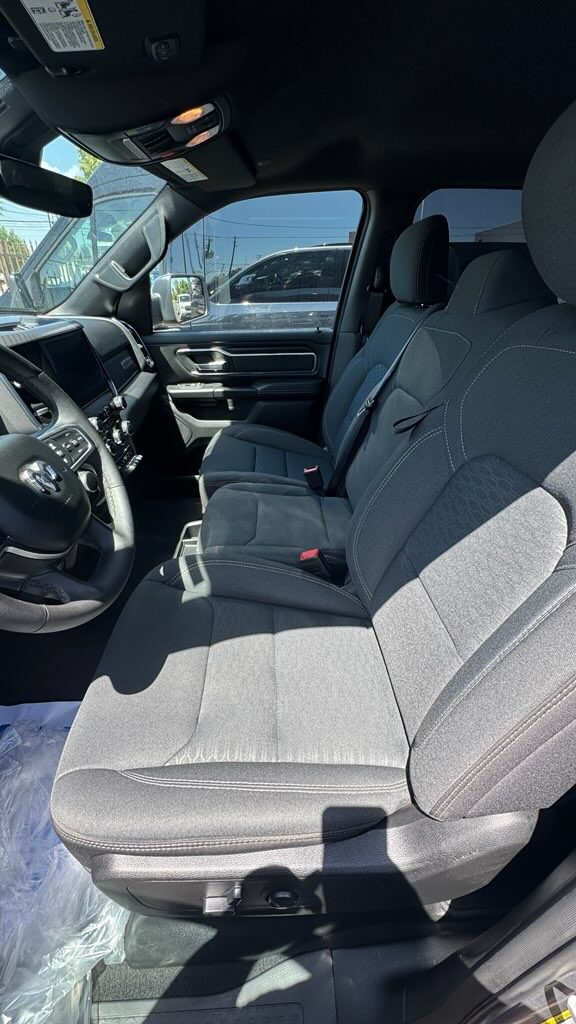 A close-up shot of a passenger and driver's seat