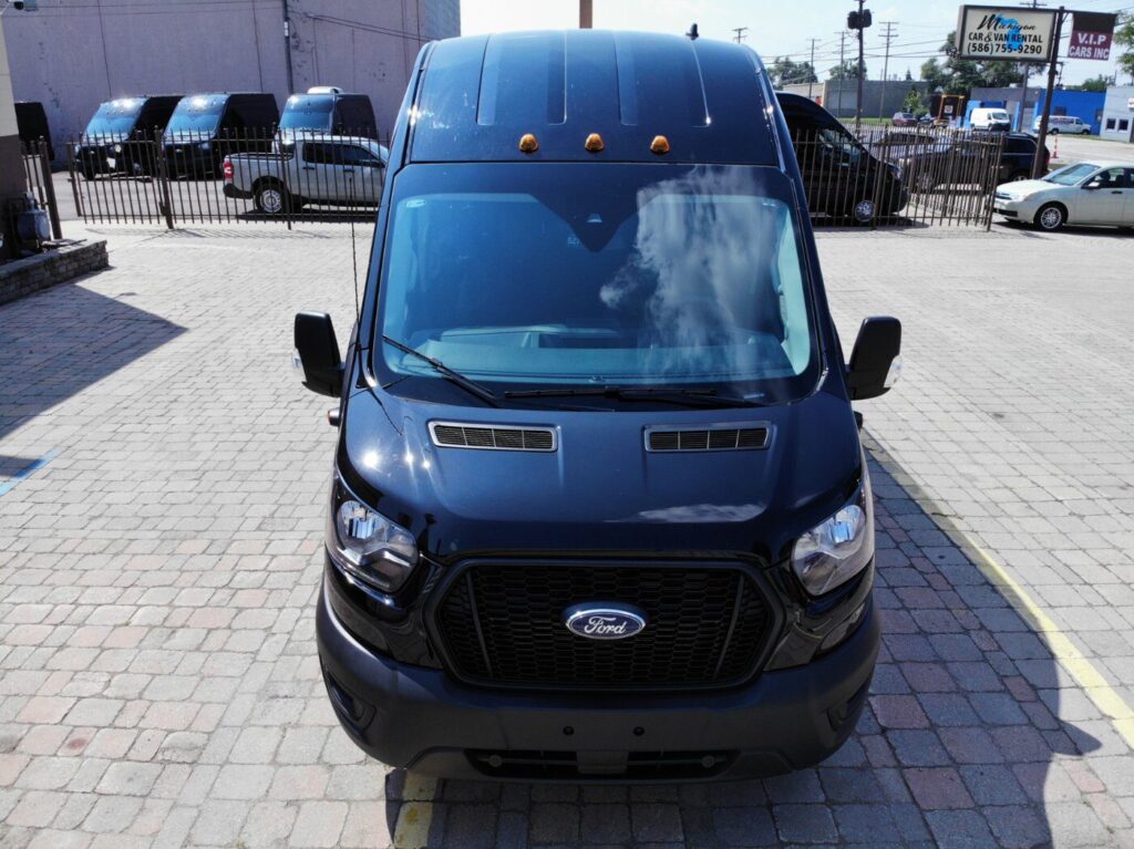black van exterior view